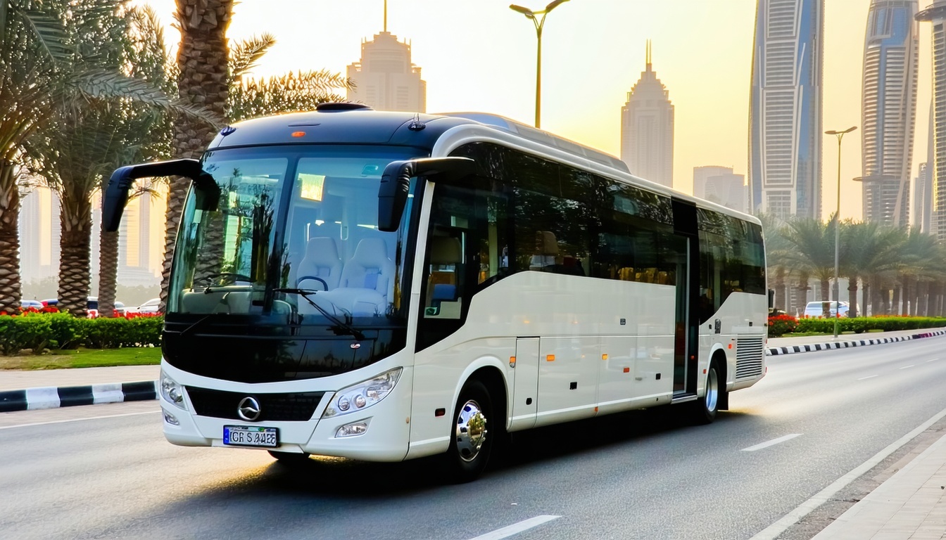 Comfortable group transportation vehicle in Dubai